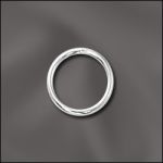 Base Metal Plated 20 G .032X8Mm Od Jump Ring Round - Open (Silver Plated)