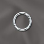 STERLING SILVER 18 GA .040"/8MM OD JUMP RING ROUND - OPEN