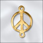 BASE METAL PLATED PEACE STATION (GOLD PLATED)