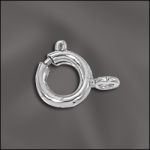 (D) 7MM SPRING RING W/OPEN RING (SILVER PLATED)