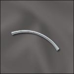 STERLING SILVER 2X35MM  ROUND CURVED TUBE