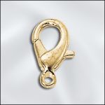 BASE METAL PLATED 12.5MM LOBSTER CLAW (GOLD PLATED)