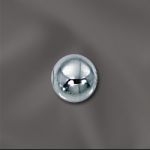 Silver Filled 6Mm Light Weight - Smooth Round W/1.9Mm Hole