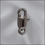 BASE METAL PLATED 10MM LOBSTER CLAW W/RING PREMIUM QUALITY (GUN METAL)