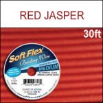 (D) Red Jasper Soft Flex Wire - 30' .019"/24G/.50mm