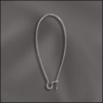 BASE METAL PLATED KIDNEY WIRE - 2" (SILVER PLATED)