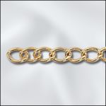 Base Metal Plated Extender Chain  (Gold Plated)