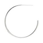 Sterling Silver 30mm Wire Hoop with .74mm Post