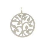 Sterling Silver Tree of Life Charm - 14mm
