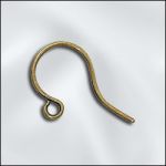 Bmp Antique Brass Ear Wire .028"/.9Mm/2 Ga Round Wire