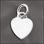 Sterling Silver Solid Heart Charm