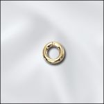 Base Metal Plated 19 G .036X4Mm Od Jump Ring Round - Open (Gold Plated)