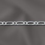 Sterling Silver Figaro 1+1  Chain