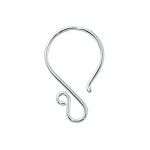 Sterling Silver Ear Wire .032"/.8MM/20 GA Fancy Ear Wire