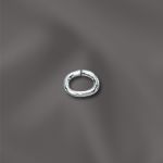 STERLING SILVER 21 GA .028"/3X4MM OD JUMP RING OVAL - OPEN