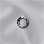 Base Metal Plated 19GA .036X5mm OD Round Jump Ring - Closed (Gun Metal)