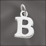 STERLING SILVER CHARM - SMALL B
