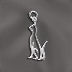 Sterling Silver Charm - Cat Outline