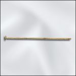 Brass 1 1/4" Head Pin .028/.7Mm/21Ga Head Diameter 1.8Mm