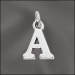 STERLING SILVER CHARM - SMALL A