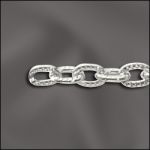 Base Metal Plated Fancy Cable Chain (Silver Plated)