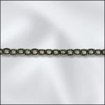 (D) Base Metal Plated Antique Brass Fancy Cable Chain