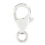 Sterling Silver 12mm Lobster Claw w/Open Jump Ring - .035" x 4.5mm