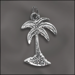 Sterling Silver - Palm Tree Charm