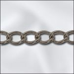 Base Metal Plated Extender Chain  (Antique Silver)