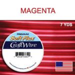 (D) 7 Yds .040"/18G/1.02Mm Craft Wire Magenta