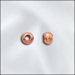 Genuine Copper - 3.2mm Smooth Rondelle Bead w/1mm Hole