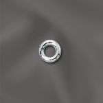 Sterling Silver 18 Ga .040"/4Mm Od Jump Ring Round - Closed