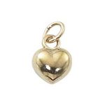 Gold Filled Puffed Heart Charm