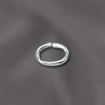 STERLING SILVER 20 GA .032"/4X6MM OD JUMP RING OVAL - OPEN