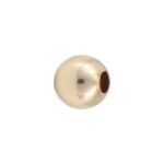 Gold Filled 3mm Smooth Round Seamless Bead w/ 1mm Hole
