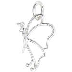 Sterling Silver Charm - Butterfly Outline - Side