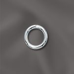 STERLING SILVER 19 GA .036"/6MM OD JUMP RING ROUND - OPEN