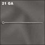 Base Metal Plated 2" Eye Pin .028"/.7Mm/21Ga 2.8Mm Od (Silver Plated)