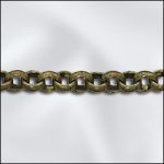 Base Metal Plated Antique Brass Rolo Chain