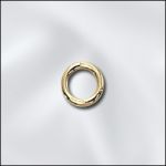 Base Metal Plated 19 G .036X5Mm Od Jump Ring Round - Open (Gold Plated)