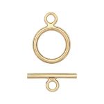 Gold Filled 9mm Round Toggle Clasp