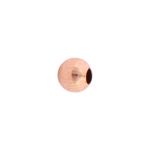 Rose Gold Filled 2mm Smooth Round Seamless Bead w/.035"/.9mm Hole