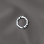 STERLING SILVER 21 GA .028"/5MM OD JUMP RING ROUND - OPEN