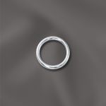 STERLING SILVER 21 GA .028"/6MM OD JUMP RING ROUND - OPEN