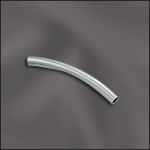 STERLING SILVER 2X20MM  ROUND CURVED TUBE