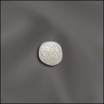 Base Metal Plated 4Mm Sparkle Bead W/.9Mm Hole (Silver Plated)