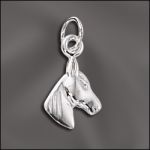 STERLING SILVER CHARM - HORSE HEAD