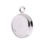 Sterling Silver Round Bezel Setting 8mm w/ Ring