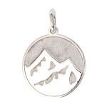 Sterling Silver Earth Charm 20mm