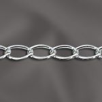 SILVER FILLED LONG CURB CHAIN